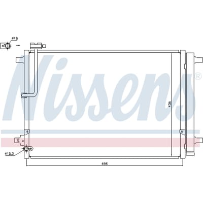 Condensator, airconditioning NISSENS 940329