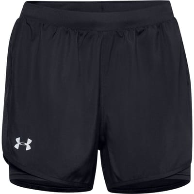 Under Armour UA Fly By 2 - in - 1 Shorts Dames Sportbroek - Zwart