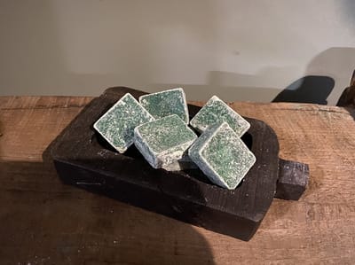 Amberblokjes - geurblokjes - Patchouli - Patchouli green
