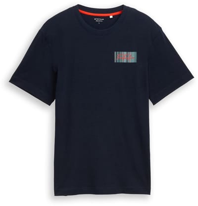 Tom Tailor - T-shirt met logoprint - Maat XXXL - sky captain blue