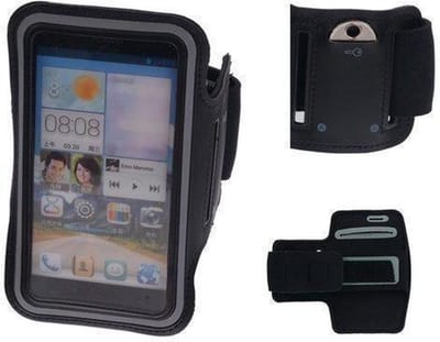Huawei Ascend Y221 Zwart Sport Armband Neopreen