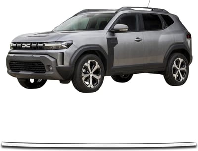 Achterkleprandafwerking van roestvrij staal met chroomaccenten voor Dacia Duster vanaf 2024