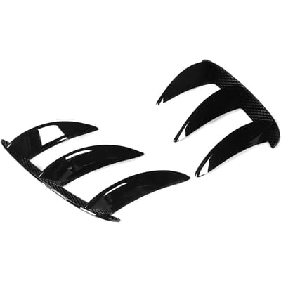 Lèvre de pare-chocs arrière Splitter Canards Évents Remplacement pour Mercedes Benz W176 A200 A250 A260 A45 AMG Glossy Black black