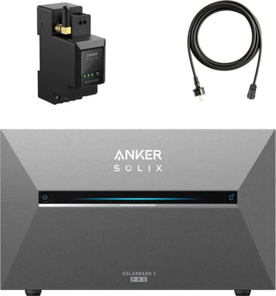 Anker SOLIX Solarbank 3 E2700 Pro - 2.688kWh capaciteit - 1.200W bidirectioneel opladen - Toegang tot dynamisch tarief - Plug-and-Play - 4 MPPT 3.600W - Slimme meter (zonder verlengkabel zonnepaneel)