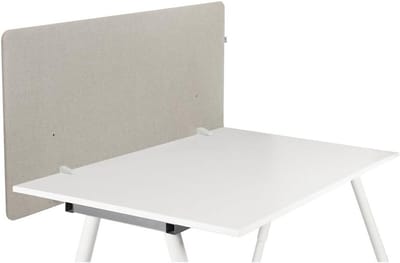 Tafelverdeler - Bureau Divider - Werkplek Afscheiding - Eenvoudige Montage - 120x62cm - Taupe