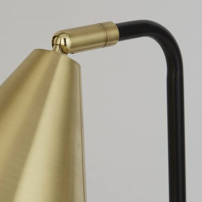 Searchlight Tafellamp Rivan, zwart/goud, metaal, 41 cm, E14