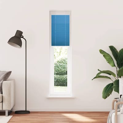 vidaXL - Plissé - rolgordijn - 40x200 - cm - stofbreedte - 39,4 - cm - polyester - blauw