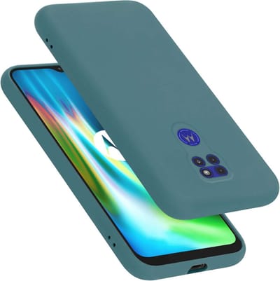 Cadorabo Hoesje geschikt voor Motorola MOTO G9 PLAY in LIQUID GROEN - Beschermhoes gemaakt van flexibel TPU silicone Case Cover