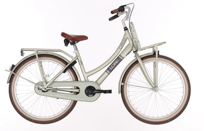 Kinderfiets Meisje 24 inch BFN Cargo Load – Groen – 3 Versnellingen – Terugtraprem – Met Verlichting en Slot