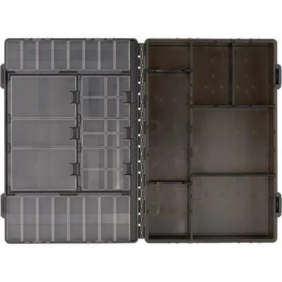 Medium Tackle Box Loaded Edges Fox - Tackle Box - Tacklebox - Tackle Karper - Tacklebox Roofvissen - Tacklebox Vissen -