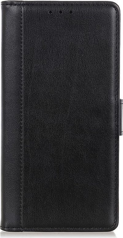 Shop4 - Geschikt voor Nokia 1 Plus Hoesje - Wallet Case Grain Zwart