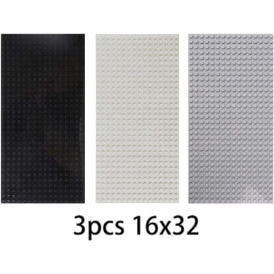 3 Stuks Bakstenen Basisplaat 32x32 32x16 Stippen Klassieke Bouwstenen Kleine Basisplaat voor Stadsfiguren Kinderen 3pcs