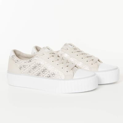 Guess damessneakers met logo, maat 4G, zilver