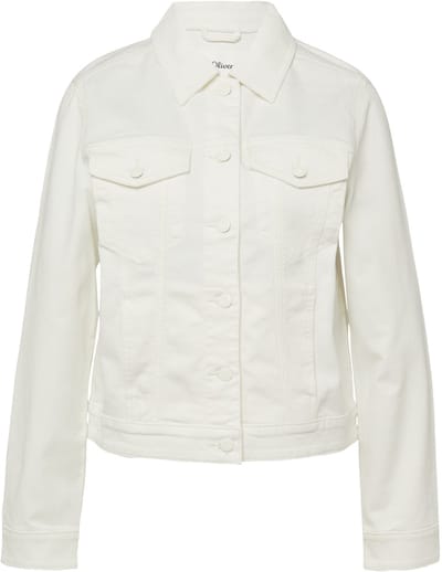 Dames elastische denimjas met omgeslagen kraag en borstzak s.Oliver