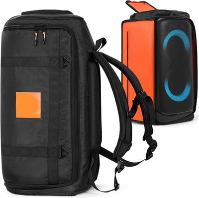 Luidspreker draagtas - Opbergtas Speaker - Muziek Transport - Waterdicht Nylon Materiaal - 65.8 x 35.8 x 32.8 cm - Zwart