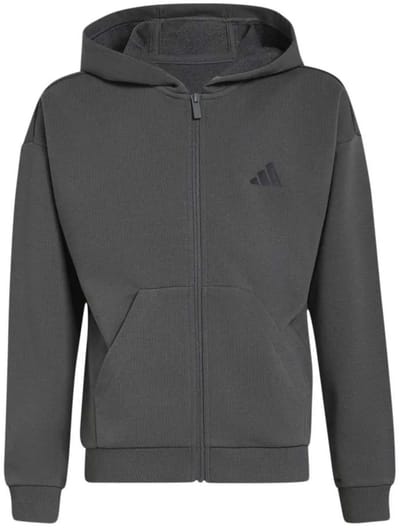 Adidas Essentials Sweatshirt Met Rits Grijs 11-12 Years Kinderen