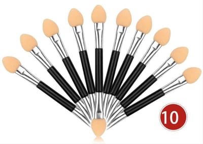 Finnacle - Oogschaduw kwastjes - Oogschaduw penseeltje - 10-delig - Oogschaduw Kwasten Set -Make-up tool - Make-up kwast - Kwastjes - Dubbelzijdig