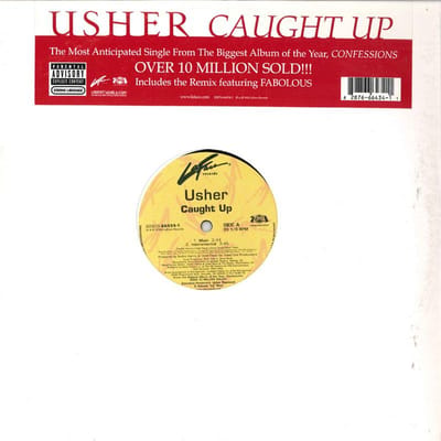 12-inch Plaat USHER - Caught Up 82876664341 LA FACE 2004 US Rap & Hip-Hop/R&B Gebruikt yellow