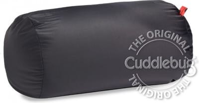 Cuddlebug kussen - zwart - Nekkussen (reizen) - 31 x 17 cm Maat M - R pet - Wasbaar - Incl. draagtasje
