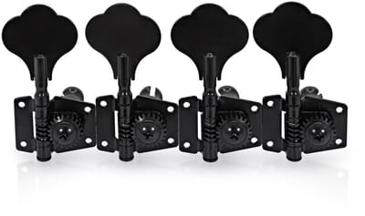 Guitarworks Bass Guitar Machine Head, 4-in-line, Black