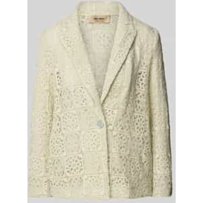 Blazer met etskanteffect, model 'Maliet Phera'
