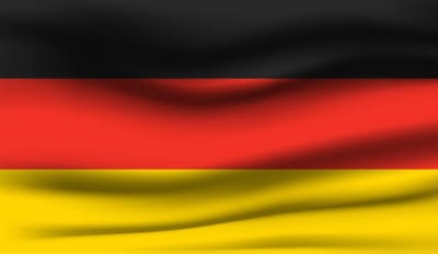 Partychimp Duitse Vlag Duitsland - 90x150 Cm - Polyester - Rood/Geel/Zwart