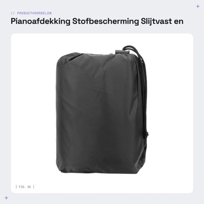 Dailygoods - Pianoafdekking - Stofbescherming - Slijtvast en waterdicht - Zwart - Geschikt voor elektrische piano's - Afmetingen 153x35x110cm