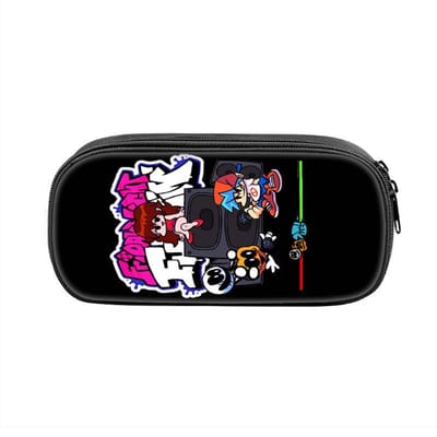 Frida Nigh Funkin Cartoon Anime Pennenbakje Tas voor Student Grote Capaciteit Schoolbenodigdheden Rits Etuis
