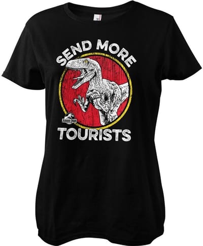 Jurassic Park - Send More Tourists Girly Tee dames-T-shirt zwart