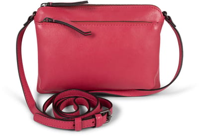 Bag2Bag Leren Compacte Schoudertas Lucca Fuchsia