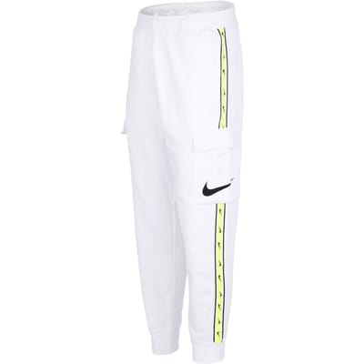 Nike getapete benen witte joggingbroek