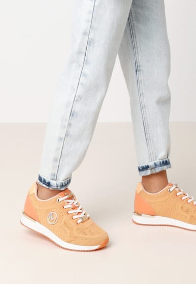 Mexx Sneaker Gitte Glitter Mini Peach - Maat 30