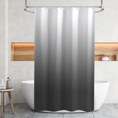 Waterdichte en Schimmelbestendige Douchegordijn van Polyester met 12 Haakjes, 180x200cm, Ideaal voor Badkamer en Douchecabine, Ruitpatroon
