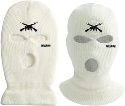 Balaclava voor Skiën en Motorrijden - Wintermasker voor Mannen en Vrouwen - Bescherming tegen Koude en Wind (Wit)