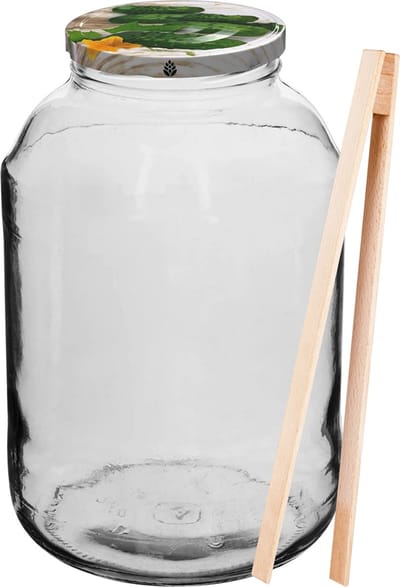 Glazen 4 liter pot voor augurken - augurkenpot - Glazenpot 4 liter