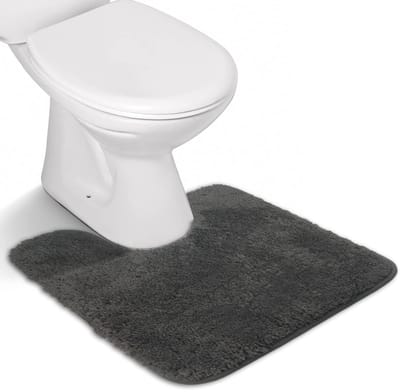Ibenzoa® Grijze antislip badmat met zachte microvezels voor badkamercomfort