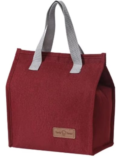 Koeltas Lunchtas - Termische Isolatie - Premium Kwaliteit - 6 Liter - Opvouwbaar Waterdicht Lekvrij - Lunchtas Dames Volwassenen Kinderen Heren - Geïsoleerde koeltassen - Rood