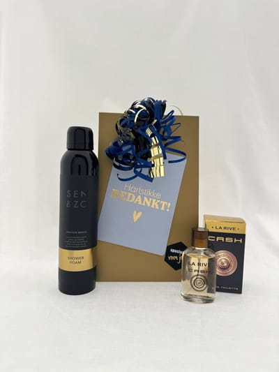 Bedankt •Cadeaupakket Heren• Sen&Zo Gold - Cadeau voor Mannen - Perfect Gifts