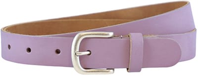 Landley Dames Riem Leer Lila Paars – Breedte 3 cm – Leren Vrouwen Riem - Lengte totaal 130 cm / Riemmaat 115