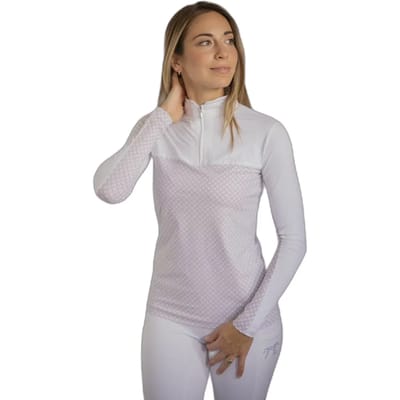 Dames wedstrijdpolo met lange mouwen Pénélope Debbie