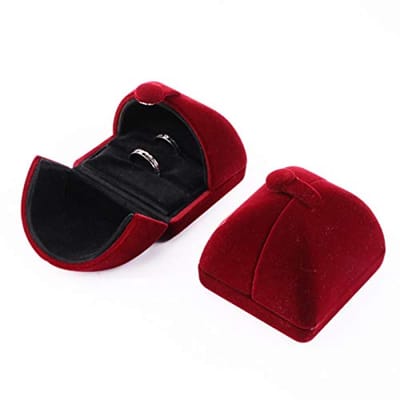 Flanellen Ring Doos voor Sieraden - Perfecte Verpakking voor Ringen en Oorbellen, 6.5x6x5cm