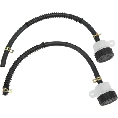 1 Paar Universele Motorfiets Voorrem Reservoir Hoofdcilinder Vloeistof Olie Reservoir voor ATV Dirt black