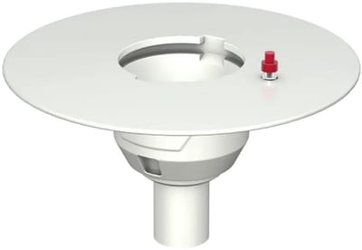 Aco Afvoerlich.360x180mm DN50, 90° m.geëpoxeer. Kl.flens