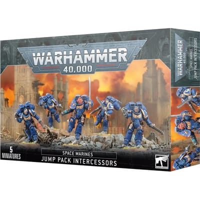 Figurine Games Workshop Warhammer 40k - Space Marines Intercessors avec Reacteurs Dorsaux