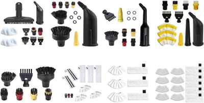 Stoomreiniger Accessoires - Reinigingsset Dweil - Diepe Grondige Reiniging - Veelzijdige Borstelkit - 1 Set - Veelkleurig
