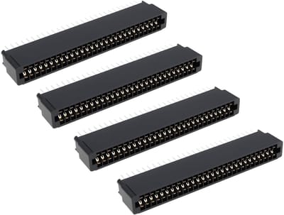 Dailygoods- Randconnector 56-pins - 2,54 mm pitch - Compatibel met Sinclair ZX Spectrum - Uitbreidingspoort - Fosforbronzen pinnen - Verbeterde elektrische geleidbaarheid - Connector