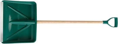 Polymeer Schuiver - Tuinschep - Sneeuw Verwijderen - PEFC Gecertificeerd Hout - 45 cm Breed - Groen