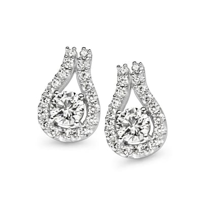 Orphelia  ZO-5139 - Oorknoppen - Zilver 925 - Zirkonia - 1.9 cm