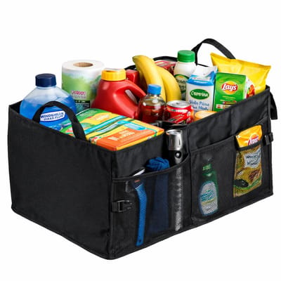 CUHOC Kofferbak Organizer Auto Zwart – Kofferbaktas / Opbergtas – Auto Organizer – Oxford 600D – 56x39x26,5 cm