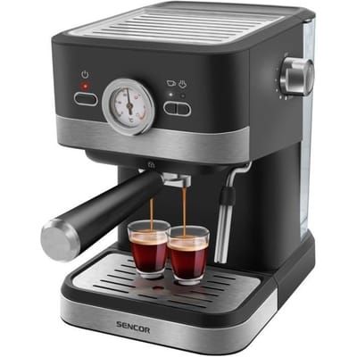 Espressomachine Sencor SES 1721BK - Gemalen koffie - Cappuccinostoompijpje - 20 bar - Zwart